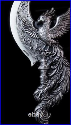 2025 South Korea KOMSCO Phoenix Arcblade 2.5 oz Silver Antiqued Shaped Medal