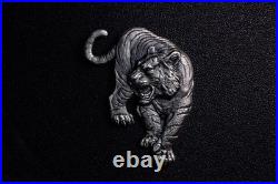 2025 South Korean Tiger 1 oz Silver Antiqued High Relief Shaped Medal 2025 South Korean Tiger 1 oz Silver Antiqued High Relief Shaped Medal