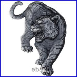2025 South Korean Tiger 1 oz Silver Antiqued High Relief Shaped Medal 2025 South Korean Tiger 1 oz Silver Antiqued High Relief Shaped Medal