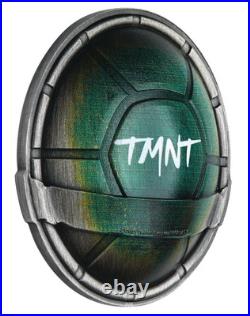 2025 TEENAGE MUTANT NINJA TURTLE DOMED SHELL 1.5oz Silver Antiqued Colored Coin 2025 TEENAGE MUTANT NINJA TURTLE DOMED SHELL 1.5oz Silver Antiqued Colored Coin