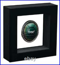 2025 TEENAGE MUTANT NINJA TURTLE DOMED SHELL 1.5oz Silver Antiqued Colored Coin 2025 TEENAGE MUTANT NINJA TURTLE DOMED SHELL 1.5oz Silver Antiqued Colored Coin