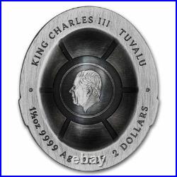2025 TUV 1.5 oz Silver TMNT Colorized & Antiqued Domed Shell Coin