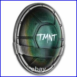2025 TUV 1.5 oz Silver TMNT Colorized & Antiqued Domed Shell Coin