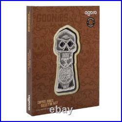 2025 The Goonies Bones Skeleton Key 2 oz Silver Coin By Agoro Mintage of 500