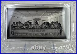 2025 The Last Supper 2 oz Silver Antiqued Ultra High Relief Stacker Antiqued