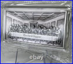 2025 The Last Supper 2 oz Silver Antiqued Ultra High Relief Stacker Antiqued