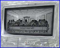 2025 The Last Supper 2 oz Silver Antiqued Ultra High Relief Stacker Antiqued