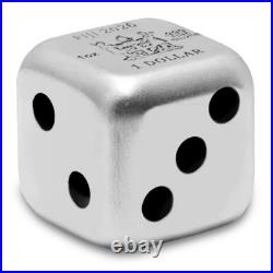 2026 1 oz Antique Fiji Silver Year of the Horse Dice Coin (Box, CoA)