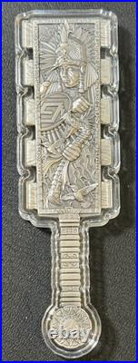 2026 2 Oz. 999 Silver Samoa Huitzilopochtli's Macuahuitl Antiqued Shaped Coin