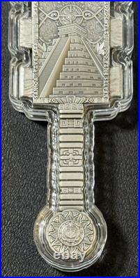2026 2 Oz. 999 Silver Samoa Huitzilopochtli's Macuahuitl Antiqued Shaped Coin