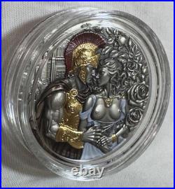 2026 Ares & Aphrodite 2 Oz Silver Antique Coin Power Of Love