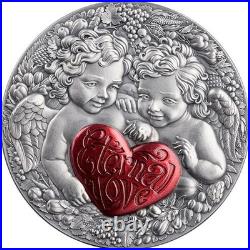 2026 Cameroon Eternal Love Celestial Beauty 1 oz Antique finish Silver Coin