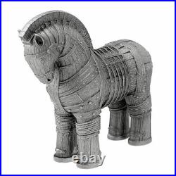 2026 Cameroon Shadows of Myths Trojan Horse 2 oz Silver Antiqued 3D Shaped Coin
