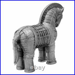2026 Cameroon Shadows of Myths Trojan Horse 2 oz Silver Antiqued 3D Shaped Coin