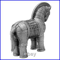 2026 Cameroon Shadows of Myths Trojan Horse 2 oz Silver Antiqued 3D Shaped Coin