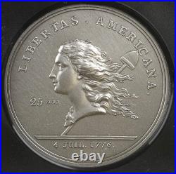 2026 France 25 Euro LIBERTAS AMERICANA 2 Oz Silver NGC MS 70 ANTIQUED FDOI