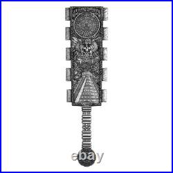 2026 Huitzilopochtli's Macuahuitl 2 oz. 999 Pure Antiqued Silver Mintage of 500 2026 Huitzilopochtli's Macuahuitl 2 oz. 999 Pure Antiqued Silver Mintage of 500