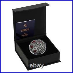 2026 Liberia 2 oz Silver Antiqued & Colored Paolo ir Francesca