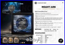 2026 Liberia Noah's Ark 2 oz. 999 Silver Coin With UV Effect Colorized Version