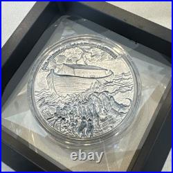2026 Liberia Noah's Ark 2 oz. 999 Silver Coin With UV Effect Colorized Version