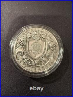 2026 Niue $5 Poseidon 2 oz High Relief Antiqued Silver Coin by T&S Coin