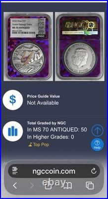 2026 Niue Aussie Sausage Sizzle Fine Silver Coin MS70 Antiqued Colorized 1 of 50