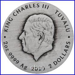 2026 STRANGER THINGS-VILLAINS- Antiqued 2oz $2 Colored Silver Coin Netflix Drama