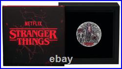 2026 STRANGER THINGS-VILLAINS- Antiqued 2oz $2 Colored Silver Coin Netflix Drama