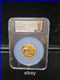 2026 Samoa $2 Amber Mirage Dragonfly 2oz Silver NGC MS70 Gilt Mintage 500