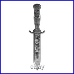 2026 Samoa Theodore Roosevelt's Bowie Knife 2 oz Silver Antiqued Shaped Coin