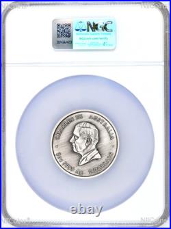 2026 TURTLE YAUNATI 2oz Silver Antiqued Colored Coin NGC MS70 ER Flag Label