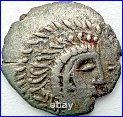 50BC Celtic Iceni Silver Unit Coin Very Attractive Example 15ishmm