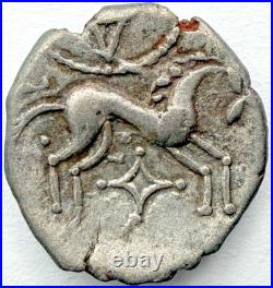 50BC Celtic Iceni Silver Unit Coin Very Attractive Example 15ishmm