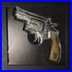 5oz-2024-Cameroon-Revolver-Gun-Silver-Antiqued-High-Relief-Shaped-Coin-01-nhpl