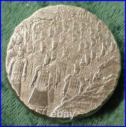 5oz. 999 Fine Silver Terracotta Army Antiqued 2020 Fiji $2 Coin, 5 Ounce, with COA