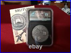 7K Roman Series Brutus MS70 Antiqued coin With Card