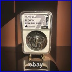 7k Metals 2022 Legacy of the Pharaohs 3oz 999 Antiqued Silver NGC MS70 Only 2022