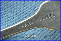 90 Coin Silver Scrap or Not 11 Teaspoons Different Makers All Damaged 159 Gr