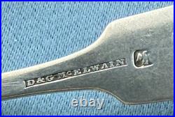 90 Coin Silver Scrap or Not 11 Teaspoons Different Makers All Damaged 159 Gr