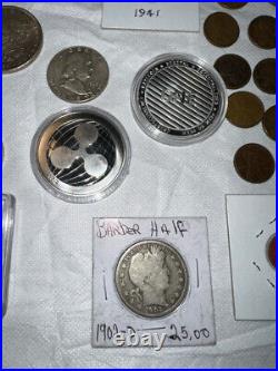 90% Pure Silver Coin Collection Rare Antique Old Collectible Money