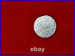 925 Sterling Silver Mughal Style Coin Antique Handcrafted Historical Collectible