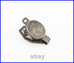 925 Sterling Silver Vintage Antique E Pluribus Unum Coin Money Clip TR1518