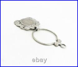 925 Sterling Silver Vintage Antique Large Prussian Coin Key Chain TR1314