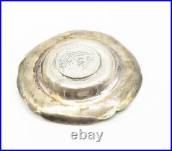 925 Sterling Silver Vintage Antique Peruvian Coin Trinket Dish TR2087