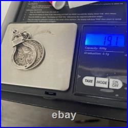 925 Sterling Silver Vintage Peruana Lima Coin Key Chain 1935 19.1 Gram