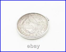 925 Sterling Silver Vintage United States Dollar Coin Medal Pendant PT14352