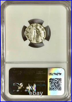 98-117 AD Trajan withHercules Rev. Ancient Roman Silver Denarius Coin NGC VF