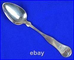 A. DUNYON COIN SILVER SPOONS (4) PORTLAND ME. RETAILER c1860 5 3/4 49 G
