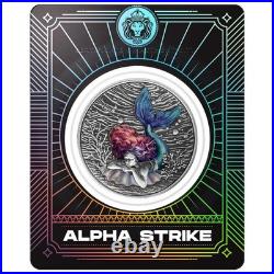 ANTIQUE COLOR Alpha Strike 2026 Samoa Mermaid Under the Sea 1 oz. 999 Silver