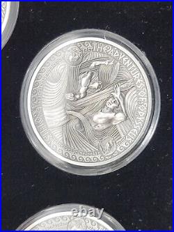 Adventures of Odysseus Solomon Islands 10x2 oz Antiqued Silver $5 Coins 20 oz